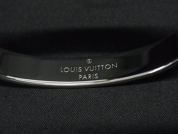 Louis Vuitton Bracelet Cuff Nanogram Silver Gold Metal Bangle — view 4