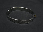 Louis Vuitton Bracelet Cuff Nanogram Silver Gold Metal Bangle — view 2