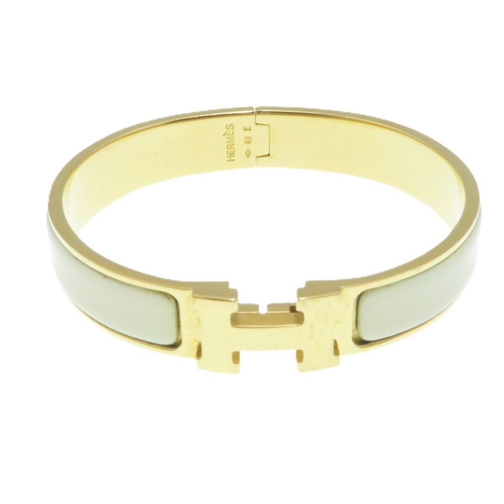 Hermes Clic Clac PM Ivory Bangle Bracelet