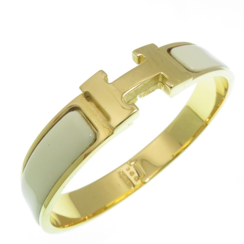 Hermes Clic Clac PM Ivory Bangle Bracelet — view 6