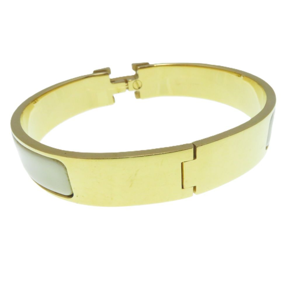 Hermes Clic Clac PM Ivory Bangle Bracelet — view 4