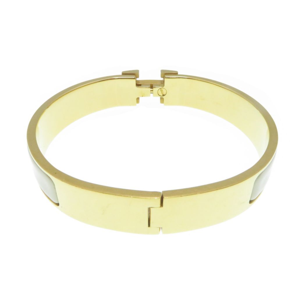 Hermes Clic Clac PM Ivory Bangle Bracelet — view 3