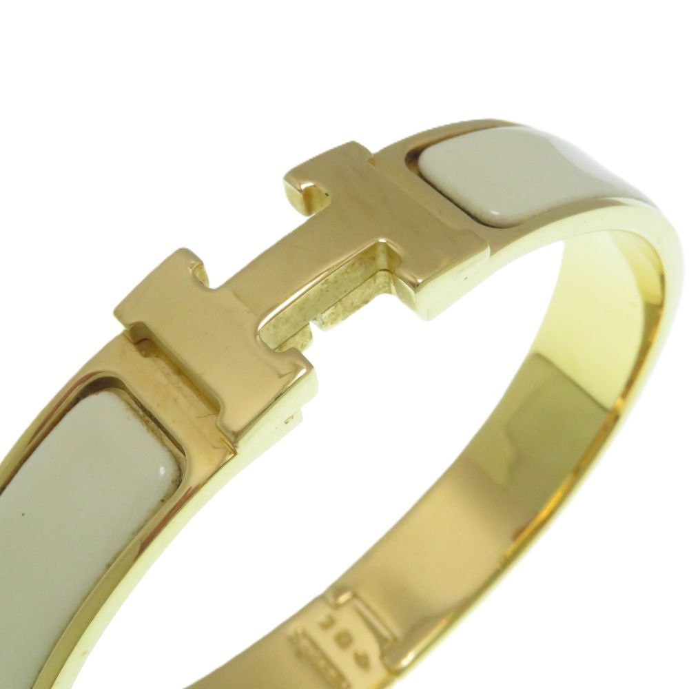 Hermes Clic Clac PM Ivory Bangle Bracelet — view 7
