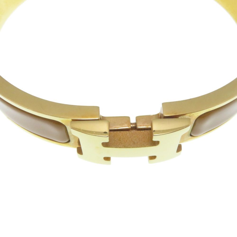 Hermes Clic Clac PM Bangle Beige Nacre Bracelet — view 6