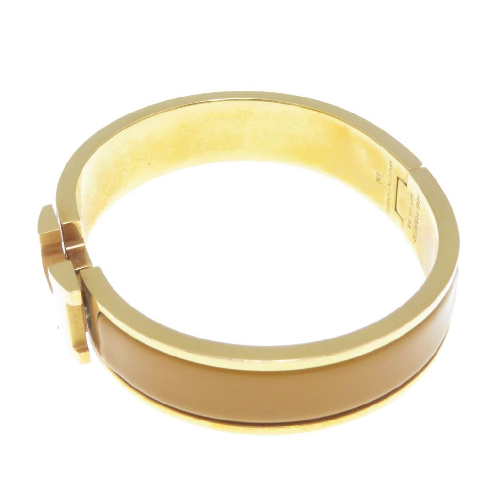 Hermes Clic Clac PM Bangle Beige Nacre Bracelet — view 2