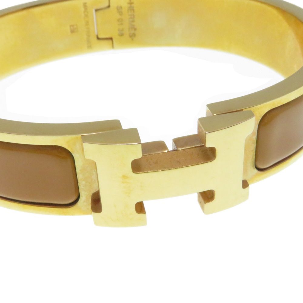 Hermes Clic Clac PM Bangle Beige Nacre Bracelet — view 5