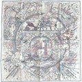 Hermes Scarf Carre 90 Please Hold the Line Silk White Blue Carriage Large