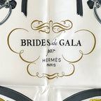 Hermes Scarf Carre 90 Brides de Gala Ceremonial Bridle Silk Pink Harness — view 2