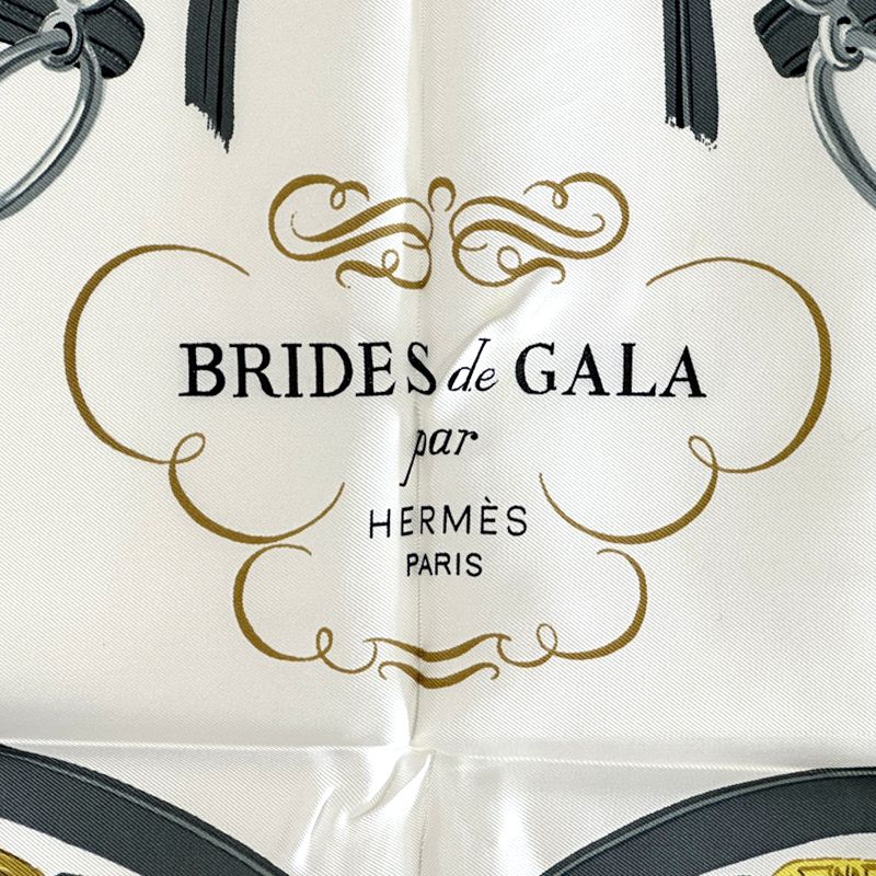 Hermes Scarf Carre 90 Brides de Gala Ceremonial Bridle Silk Pink Harness — view 2