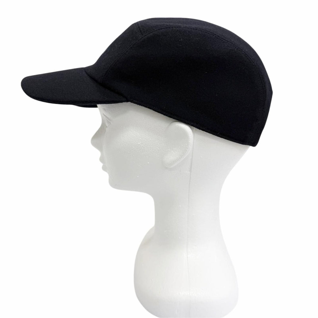 Hermes Cashmere 100% Nevada Cheval Au Trait Cap Navy 61 Hat — view 2