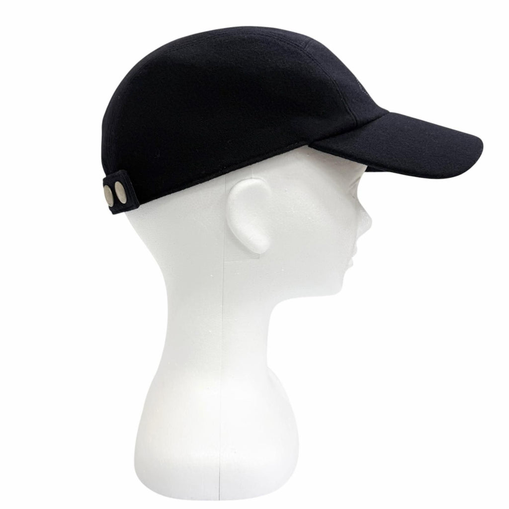 Hermes Cashmere 100% Nevada Cheval Au Trait Cap Navy 61 Hat — view 4