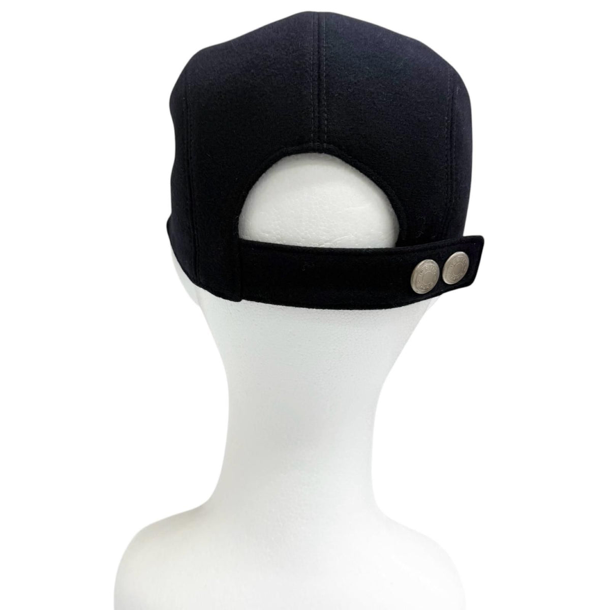 Hermes Cashmere 100% Nevada Cheval Au Trait Cap Navy 61 Hat — view 3