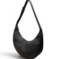 Fendi Leather Melon Large FF Metal Crossbody Hobo Shoulder Bag Black