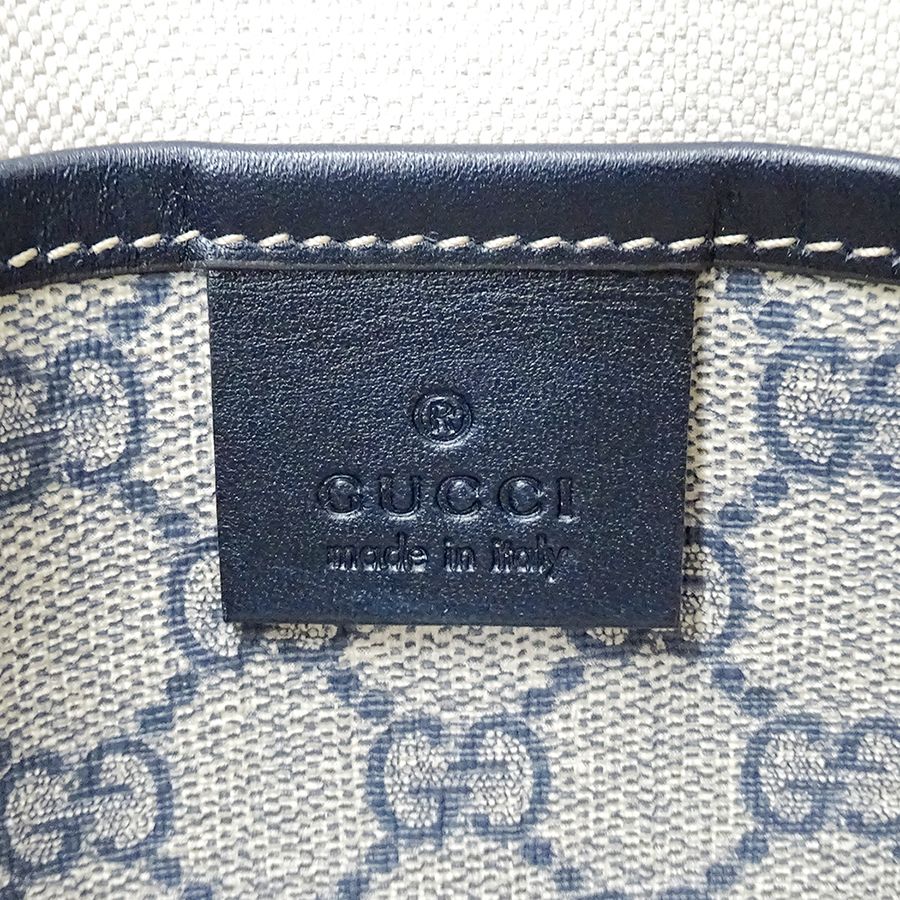 Gucci Shoulder Bag GG Plus Navy Beige — view 6