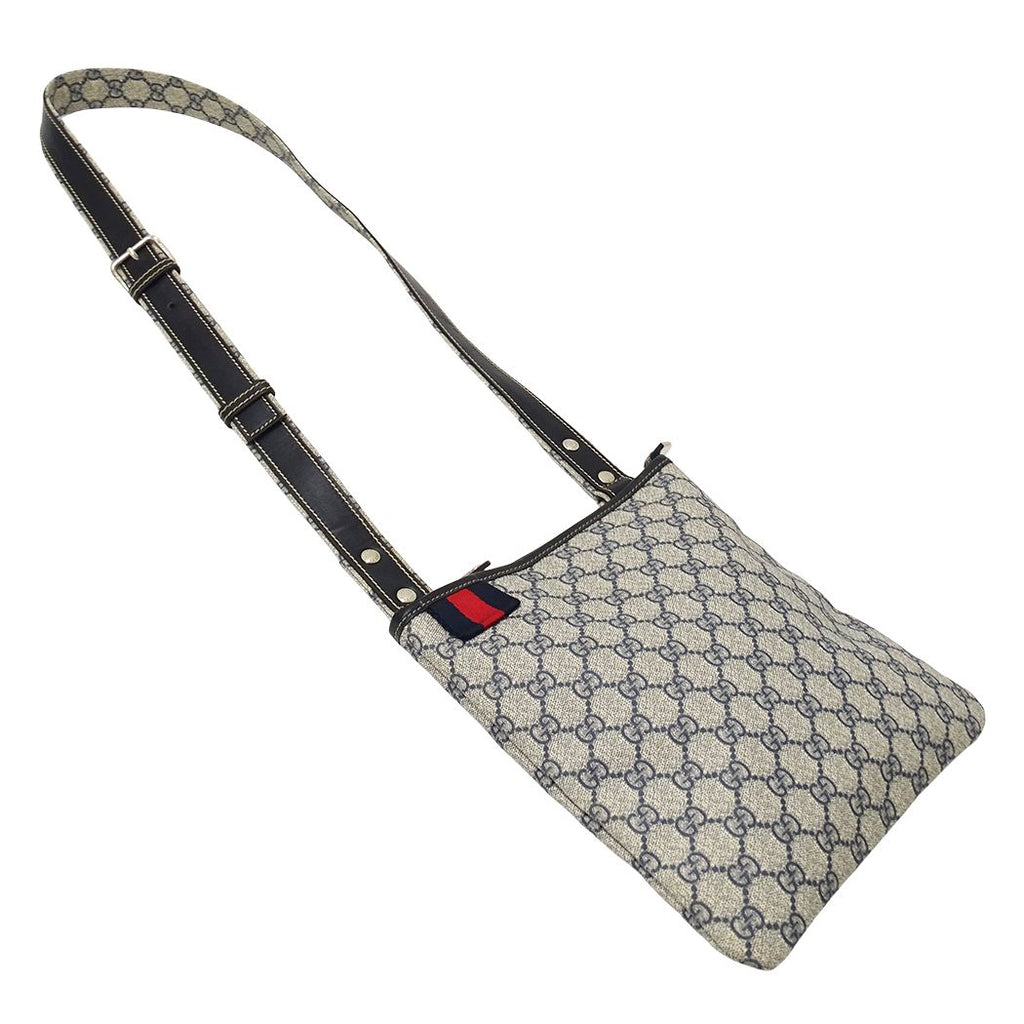 Gucci Shoulder Bag GG Plus Navy Beige — view 4