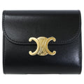 Celine Small Flap Wallet Triomphe Shiny Calfskin