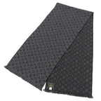 Louis Vuitton Echarpe Monogram Classic Wool 100% Fringe Scarf — view 4