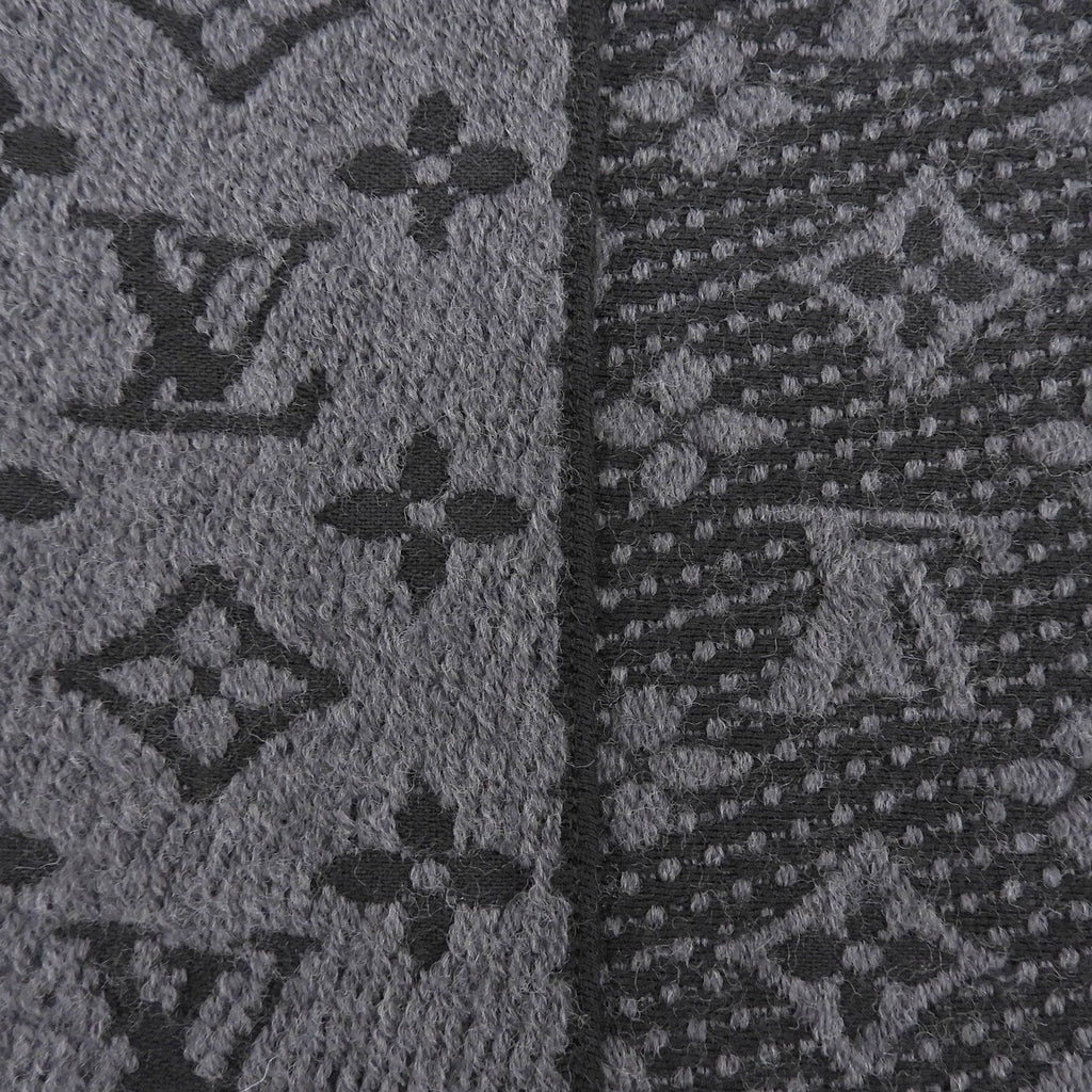Louis Vuitton Echarpe Monogram Classic Wool 100% Fringe Scarf — view 5