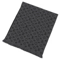 Louis Vuitton Echarpe Monogram Classic Wool 100% Fringe Scarf