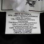 Hermes Wool Cashmere Blend Pull Side Zip Bucket Hat Black 56 — view 8