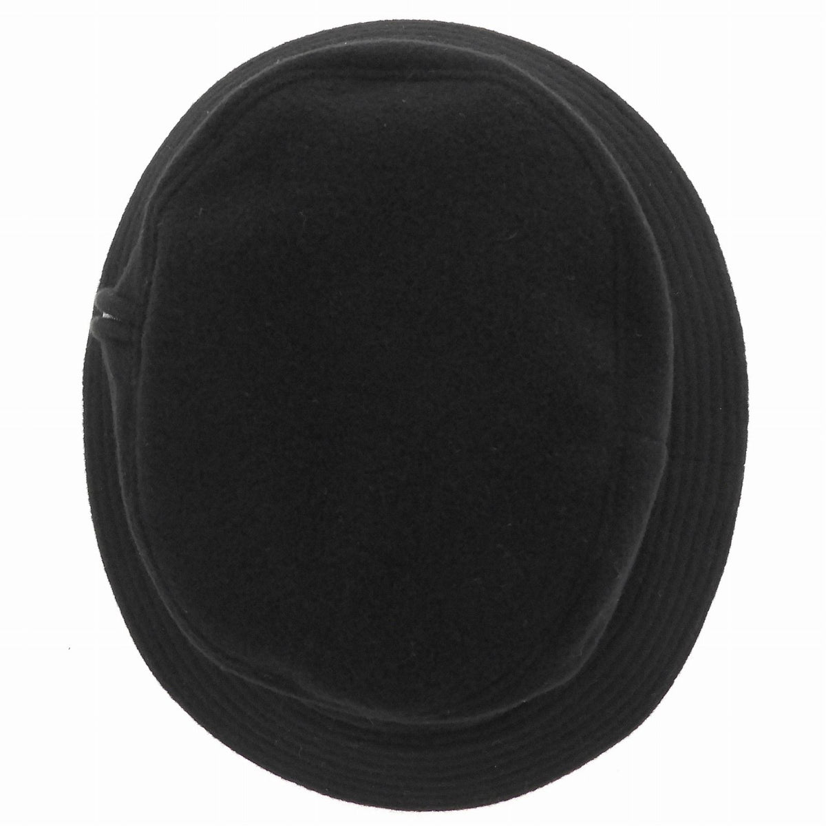 Hermes Wool Cashmere Blend Pull Side Zip Bucket Hat Black 56 — view 5