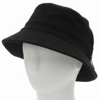 Hermes Wool Cashmere Blend Pull Side Zip Bucket Hat Black 56