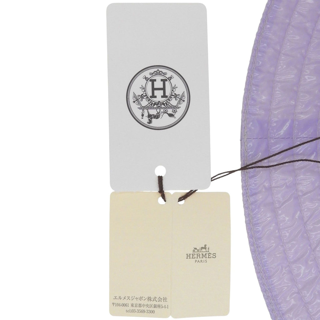 Hermes Red Nylon Bucket Hat Purple 59 — view 8
