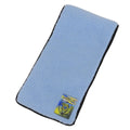 Loewe Logo Embroidery Patch Color Block Fleece Scarf Light Blue Brown Pink