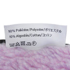 Loewe Logo Embroidery Patch Color Block Fleece Scarf Light Blue Brown Pink — view 8