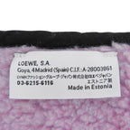 Loewe Logo Embroidery Patch Color Block Fleece Scarf Light Blue Brown Pink — view 7