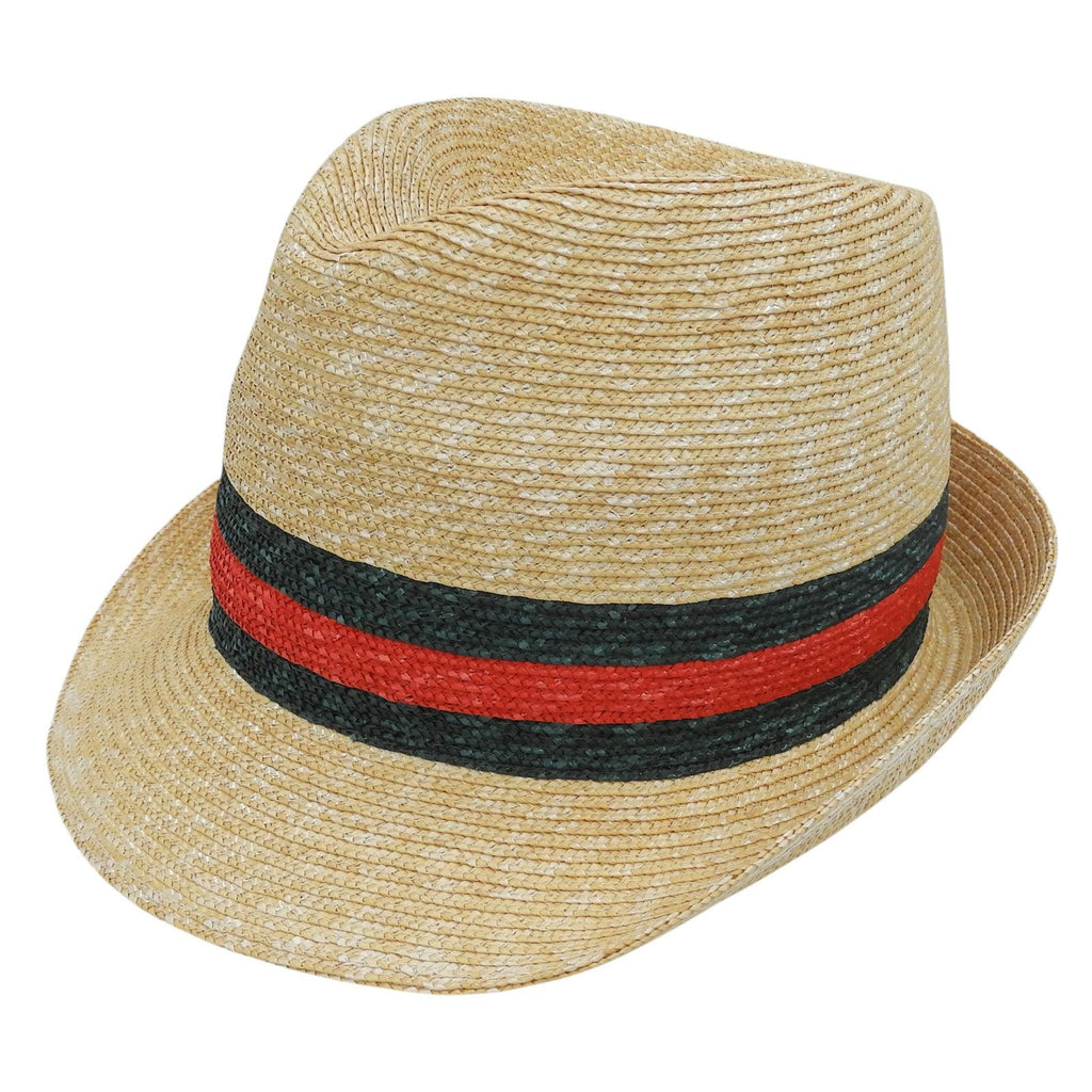 Gucci Sherry Line Web Straw Hat Natural