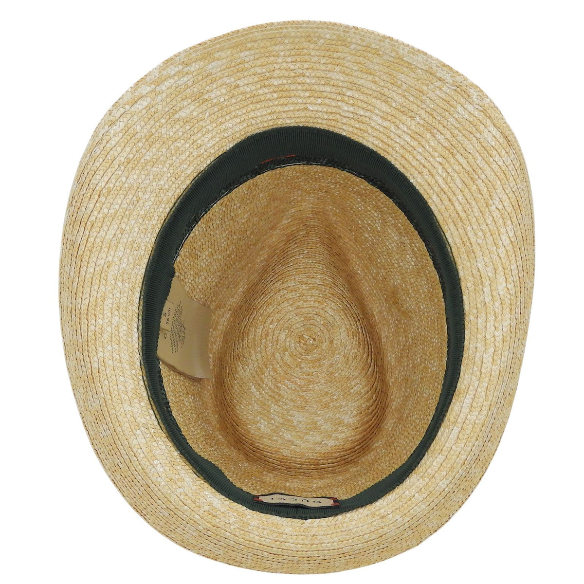 Gucci Sherry Line Web Straw Hat Natural — view 6