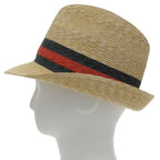 Gucci Sherry Line Web Straw Hat Natural — view 4