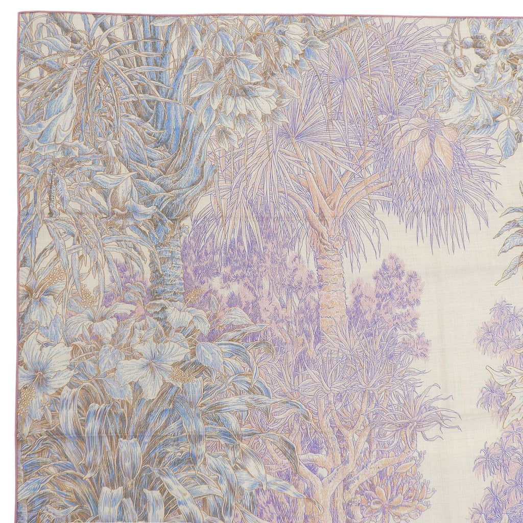 Hermes Carre Geant 140 Palermo Botanical Garden Cashmere Silk Scarf Multi French — view 3