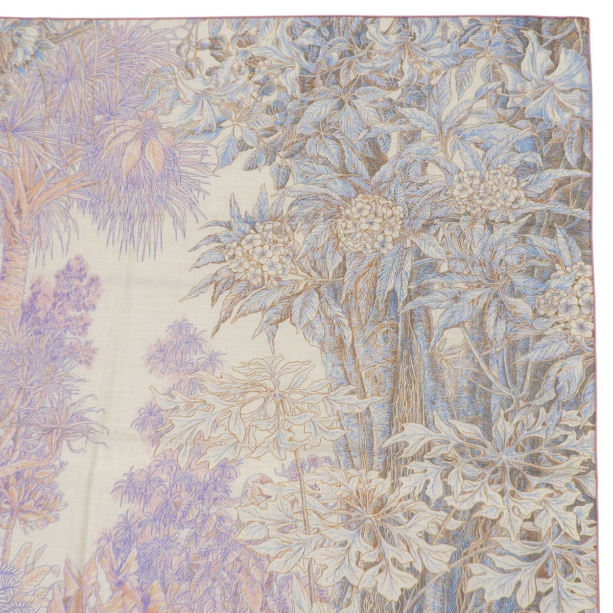 Hermes Carre Geant 140 Palermo Botanical Garden Cashmere Silk Scarf Multi French — view 4