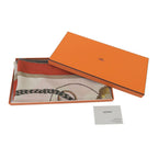Hermes Triangle Clic Clac Cashmere Silk Scarf Multi — view 2