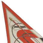 Hermes Triangle Clic Clac Cashmere Silk Scarf Multi — view 3