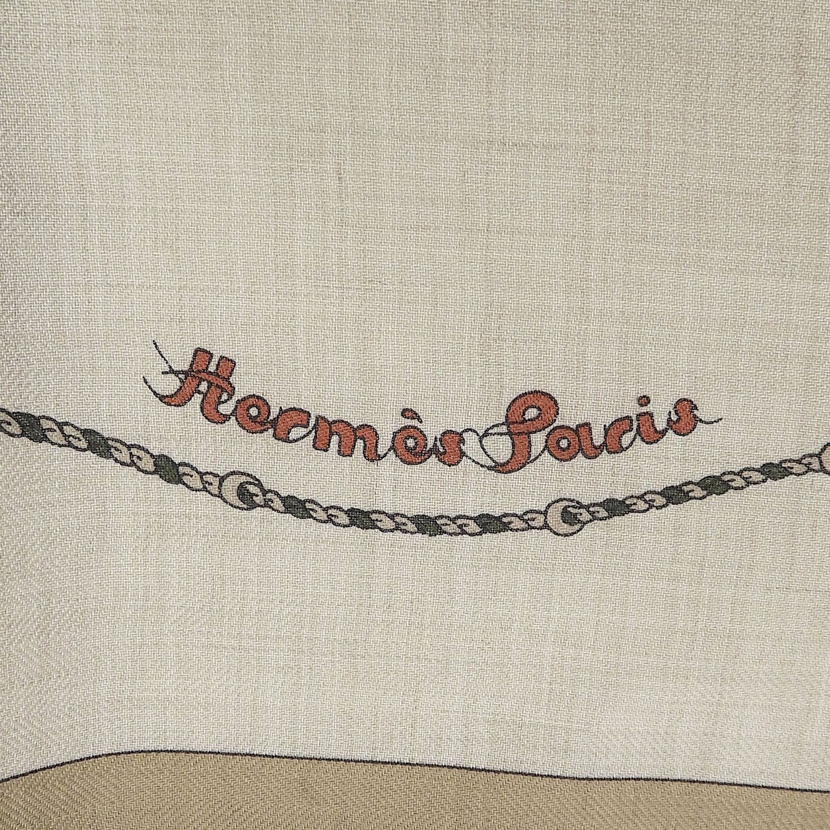 Hermes Triangle Clic Clac Cashmere Silk Scarf Multi — view 7