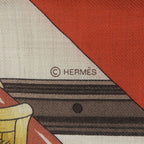 Hermes Triangle Clic Clac Cashmere Silk Scarf Multi — view 8