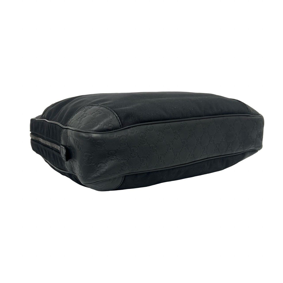 Gucci Guccissima Logo Nylon Leather 2-Way Business Shoulder Bag Black — view 7