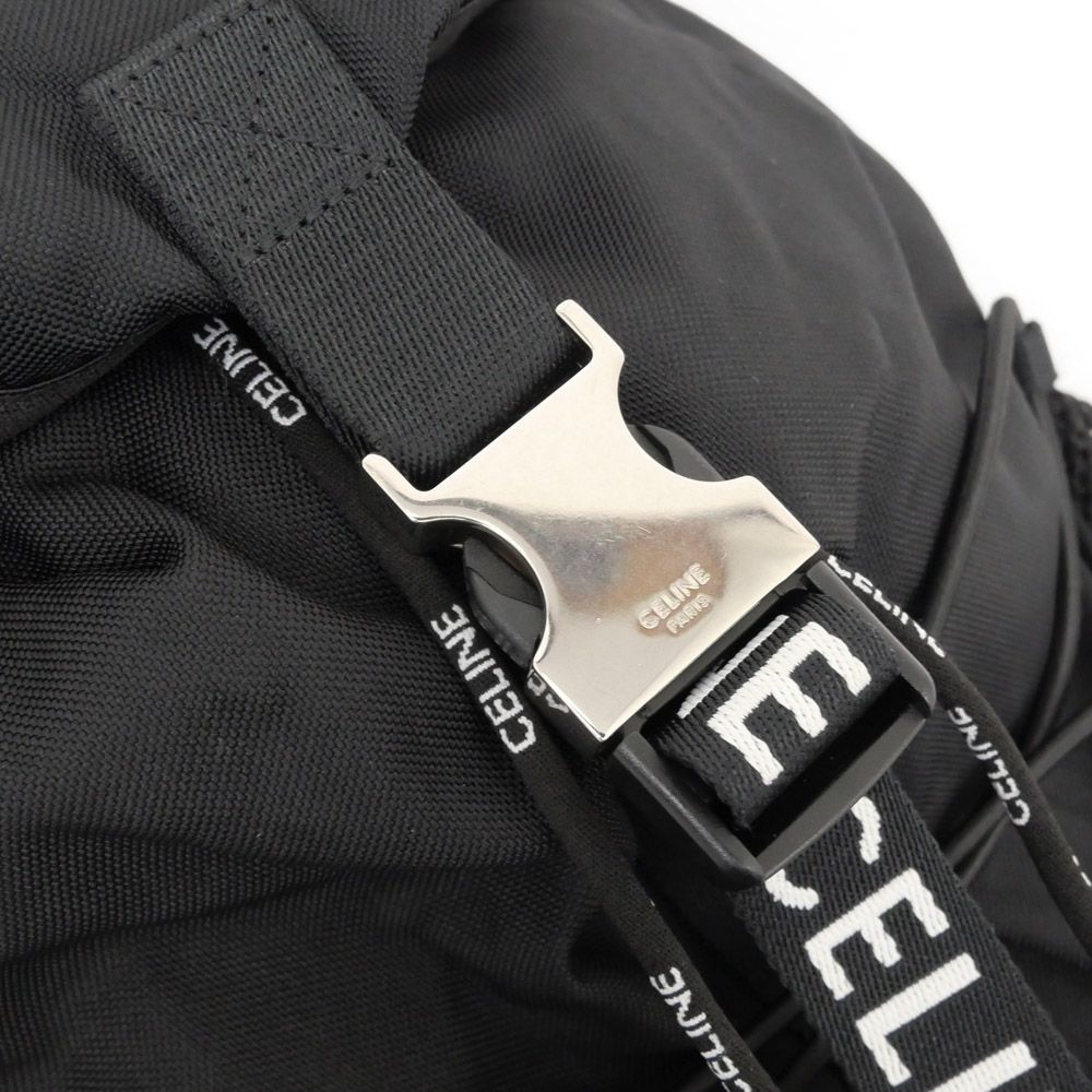 Celine Medium Trekking Backpack Black Nylon — view 7