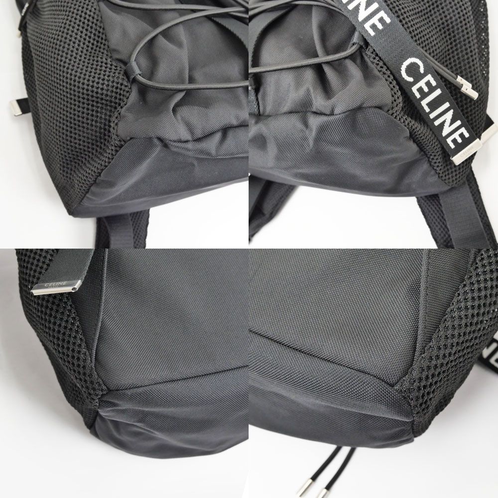 Celine Medium Trekking Backpack Black Nylon — view 4