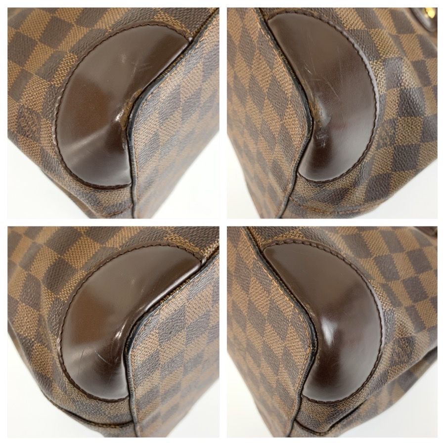 Louis Vuitton Damier Hampstead PM Brown Gold Tote Bag — view 4