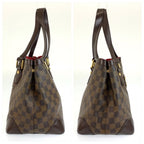 Louis Vuitton Damier Hampstead PM Brown Gold Tote Bag — view 8