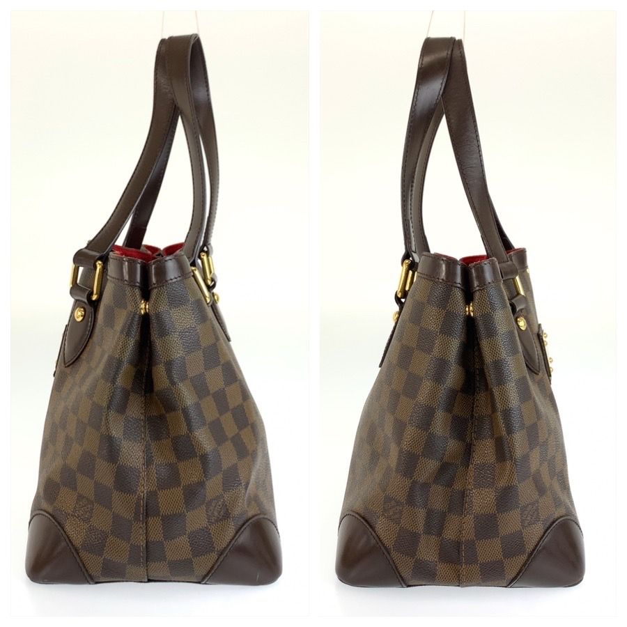 Louis Vuitton Damier Hampstead PM Brown Gold Tote Bag — view 8
