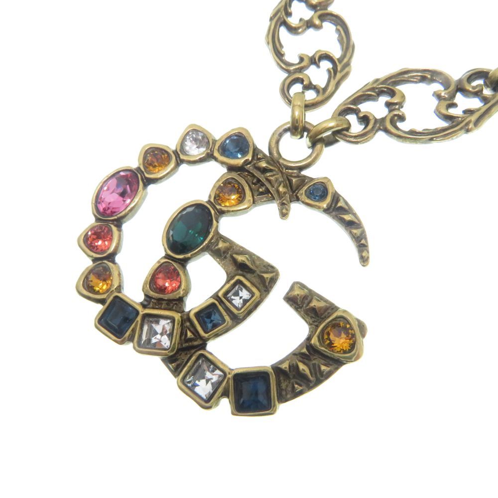 Gucci Double G Necklace Multicolor Stone — view 5