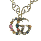 Gucci Double G Necklace Multicolor Stone