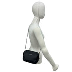 Gucci Vintage Micro GG Logo Leather Shoulder Bag Pochette Black — view 2