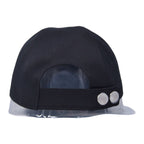 Hermes Hat Miles Cap Sellier Buttons H Logo 59 Cotton Black — view 3