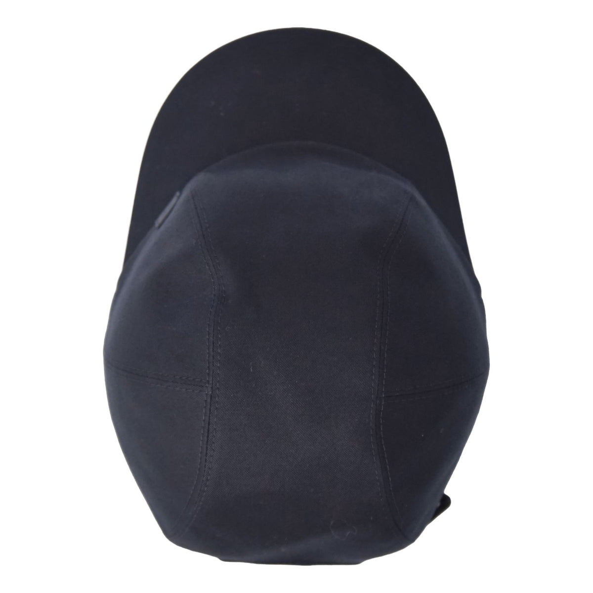 Hermes Hat Miles Cap Sellier Buttons H Logo 59 Cotton Black — view 6